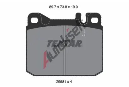 TEXTAR Sada brzdovch destiek TXT 2958105, 2958105