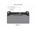 TEXTAR Sada brzdovch destiek ‐ TXT 2976502
