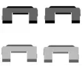 Sada psluenstv obloen kotouov brzdy TEXTAR ‐ TXT 82510700