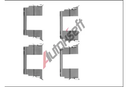 TEXTAR Sada příslušenství obložení kotoučové brzdy TXT 82540600, 82540600 TEXTAR Sada příslušenství obložení kotoučové brzdy TXT 82540600, 82540600