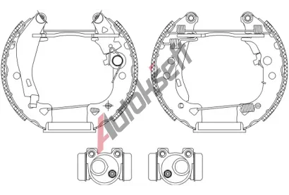 TEXTAR Sada brzdovch elist Shoe Kit Pro TXT 84038002, 84038002