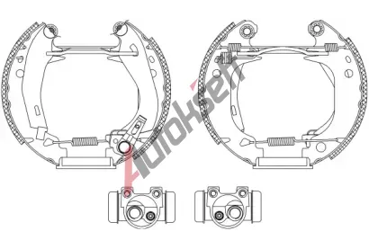 TEXTAR Sada brzdovch elist Shoe Kit Pro TXT 84038204, 84038204