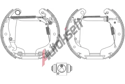 TEXTAR Sada brzdovch elist Shoe Kit Pro TXT 84044801, 84044801