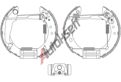 TEXTAR Sada brzdovch elist Shoe Kit Pro TXT 84047200, 84047200