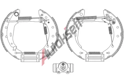 TEXTAR Sada brzdovch elist Shoe Kit Pro TXT 84048000, 84048000