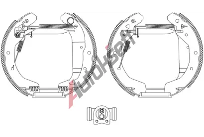 TEXTAR Sada brzdovch elist Shoe Kit Pro TXT 84049001, 84049001
