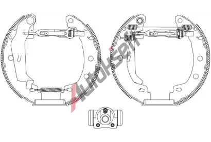 TEXTAR Sada brzdovch elist Shoe Kit Pro TXT 84049501, 84049501