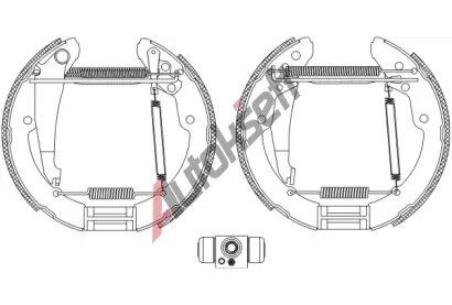 TEXTAR Sada brzdovch elist Shoe Kit Pro TXT 84052400, 84052400