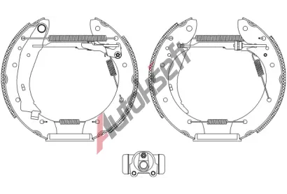 TEXTAR Sada brzdovch elist Shoe Kit Pro TXT 84053901, 84053901