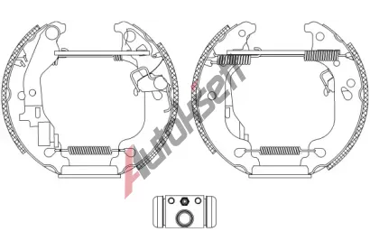 TEXTAR Sada brzdovch elist Shoe Kit Pro TXT 84054300, 84054300