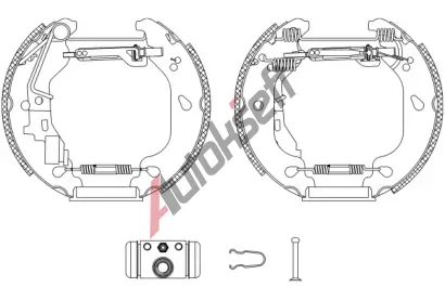 TEXTAR Sada brzdovch elist Shoe Kit Pro TXT 84054400, 84054400
