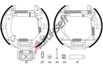 TEXTAR Sada brzdovch elist Shoe Kit Pro TXT 84056800, 84056800