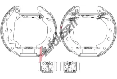 TEXTAR Sada brzdovch elist Shoe Kit Pro TXT 84057400, 84057400