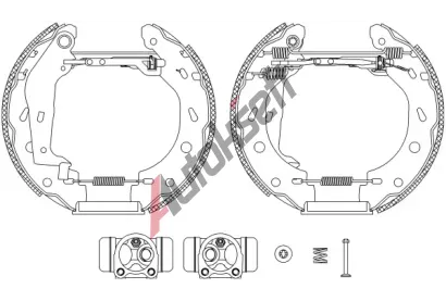 TEXTAR Sada brzdovch elist Shoe Kit Pro TXT 84057401, 84057401