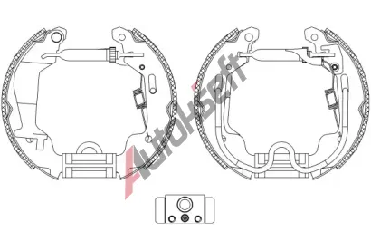 TEXTAR Sada brzdovch elist Shoe Kit Pro TXT 84058000, 84058000