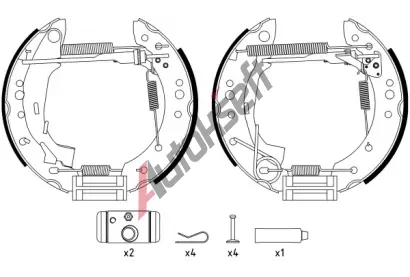 TEXTAR Sada brzdovch elist Shoe Kit Pro TXT 84059801, 84059801
