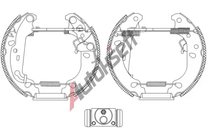 TEXTAR Sada brzdovch elist Shoe Kit Pro TXT 84060000, 84060000