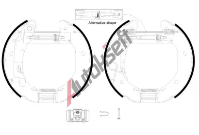 TEXTAR Sada brzdovch elist Shoe Kit Pro TXT 84060900, 84060900