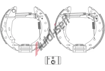 TEXTAR Sada brzdovch elist Shoe Kit Pro TXT 84061801, 84061801