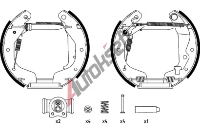 TEXTAR Sada brzdovch elist Shoe Kit Pro TXT 84062500, 84062500