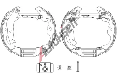 TEXTAR Sada brzdovch elist Shoe Kit Pro TXT 84064501, 84064501