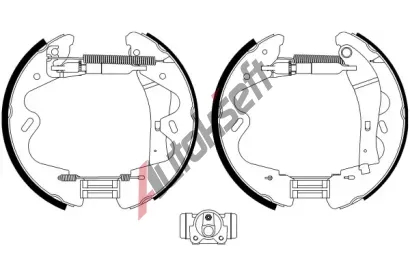 TEXTAR Sada brzdových čelistí Shoe Kit Pro TXT 84065100, 84065100 TEXTAR Sada brzdových čelistí Shoe Kit Pro TXT 84065100, 84065100