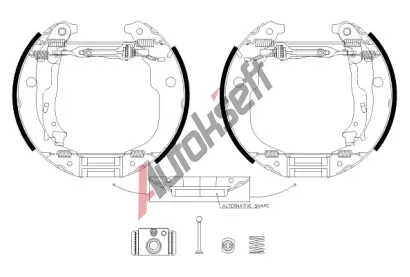TEXTAR Sada brzdovch elist Shoe Kit Pro TXT 84067202, 84067202
