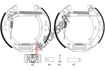 TEXTAR Sada brzdov�ch �elist� Shoe Kit Pro TXT 84068800, 84068800