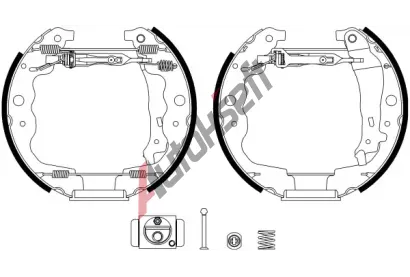 TEXTAR Sada brzdovch elist Shoe Kit Pro TXT 84069300, 84069300