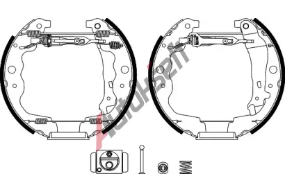 TEXTAR Sada brzdovch elist Shoe Kit Pro TXT 84069301, 84069301
