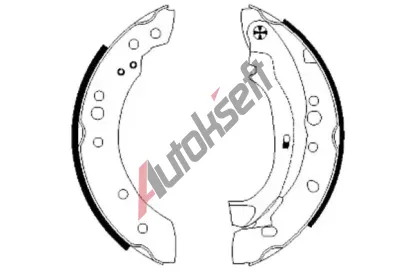 TEXTAR Sada brzdových čelistí TXT 91059800, 91059800 TEXTAR Sada brzdových čelistí TXT 91059800, 91059800