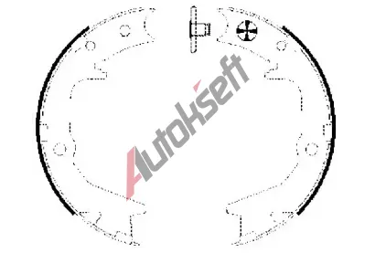TEXTAR Sada brzdových čelistí parkovací brzdy TXT 91063000, 91063000 TEXTAR Sada brzdových čelistí parkovací brzdy TXT 91063000, 91063000