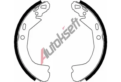 TEXTAR Sada brzdových čelistí TXT 91075100, 91075100 TEXTAR Sada brzdových čelistí TXT 91075100, 91075100