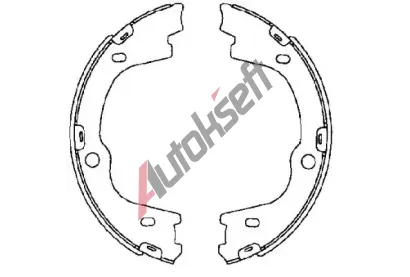 TEXTAR Sada brzdových čelistí parkovací brzdy TXT 91076000, 91076000 TEXTAR Sada brzdových čelistí parkovací brzdy TXT 91076000, 91076000