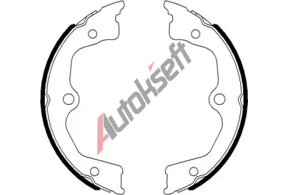 TEXTAR Sada brzdových čelistí parkovací brzdy TXT 91077700, 91077700 TEXTAR Sada brzdových čelistí parkovací brzdy TXT 91077700, 91077700