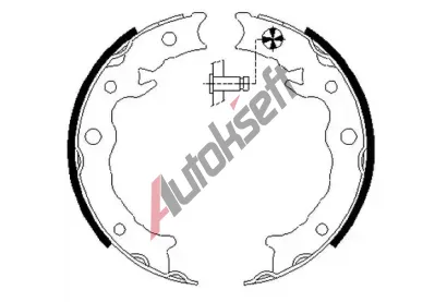 TEXTAR Sada brzdovch elist parkovac brzdy TXT 91080500, 91080500