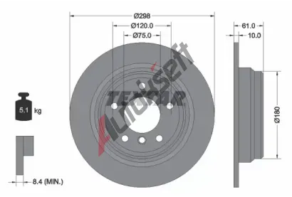 TEXTAR Brzdov kotou PRO - 298 mm TXT 92076603, 92076603