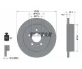 TEXTAR Brzdov kotou PRO - 285 mm ‐ TXT 92090003
