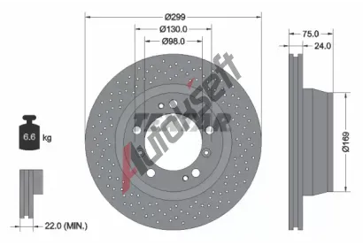 TEXTAR Brzdov� kotou� PRO+ TXT 92100105, 92100105