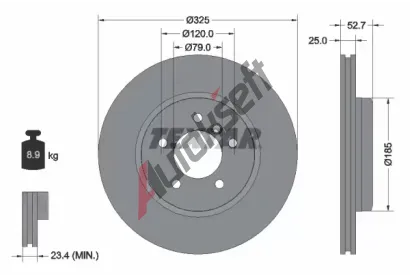 TEXTAR Brzdov kotou PRO - 325 mm TXT 92106905, 92106905