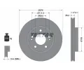 TEXTAR Brzdov kotou - 276 mm ‐ TXT 92131000