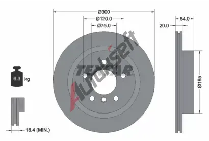 TEXTAR Brzdov kotou PRO+ - 300 mm TXT 92196605, 92196605