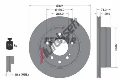 TEXTAR Brzdov kotou PRO - 307 mm TXT 92203103, 92203103