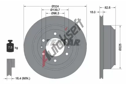 TEXTAR Brzdový kotouč - 324 mm TXT 92203900, 92203900 TEXTAR Brzdový kotouč - 324 mm TXT 92203900, 92203900