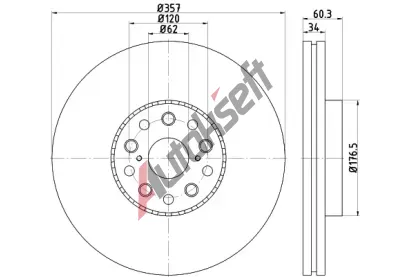 TEXTAR Brzdov kotou PRO - 357 mm TXT 92224203, 92224203
