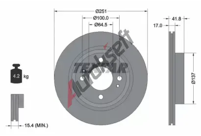 TEXTAR Brzdov kotou PRO - 251 mm TXT 92278003, 92278003
