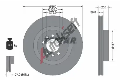TEXTAR Brzdov kotou PRO+ - 360 mm TXT 92283205, 92283205