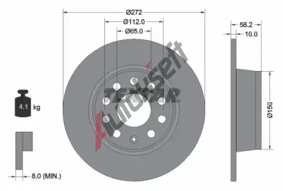TEXTAR Brzdov kotou PRO - 272 mm TXT 92300003, 92300003