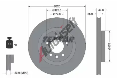 TEXTAR Brzdov kotou PRO - 325 mm TXT 92307803, 92307803