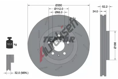 TEXTAR Brzdov kotou PRO+ - 350 mm TXT 92319005, 92319005